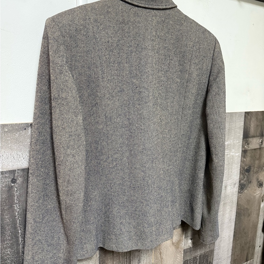 Pendleton Vintage Brown Gray Wool Blazer Jacket - image 5